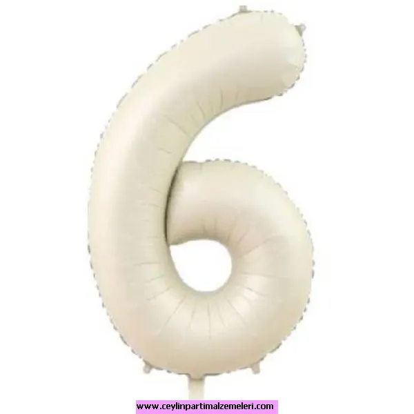 6 Rakam Kum Beji Folyo Balon